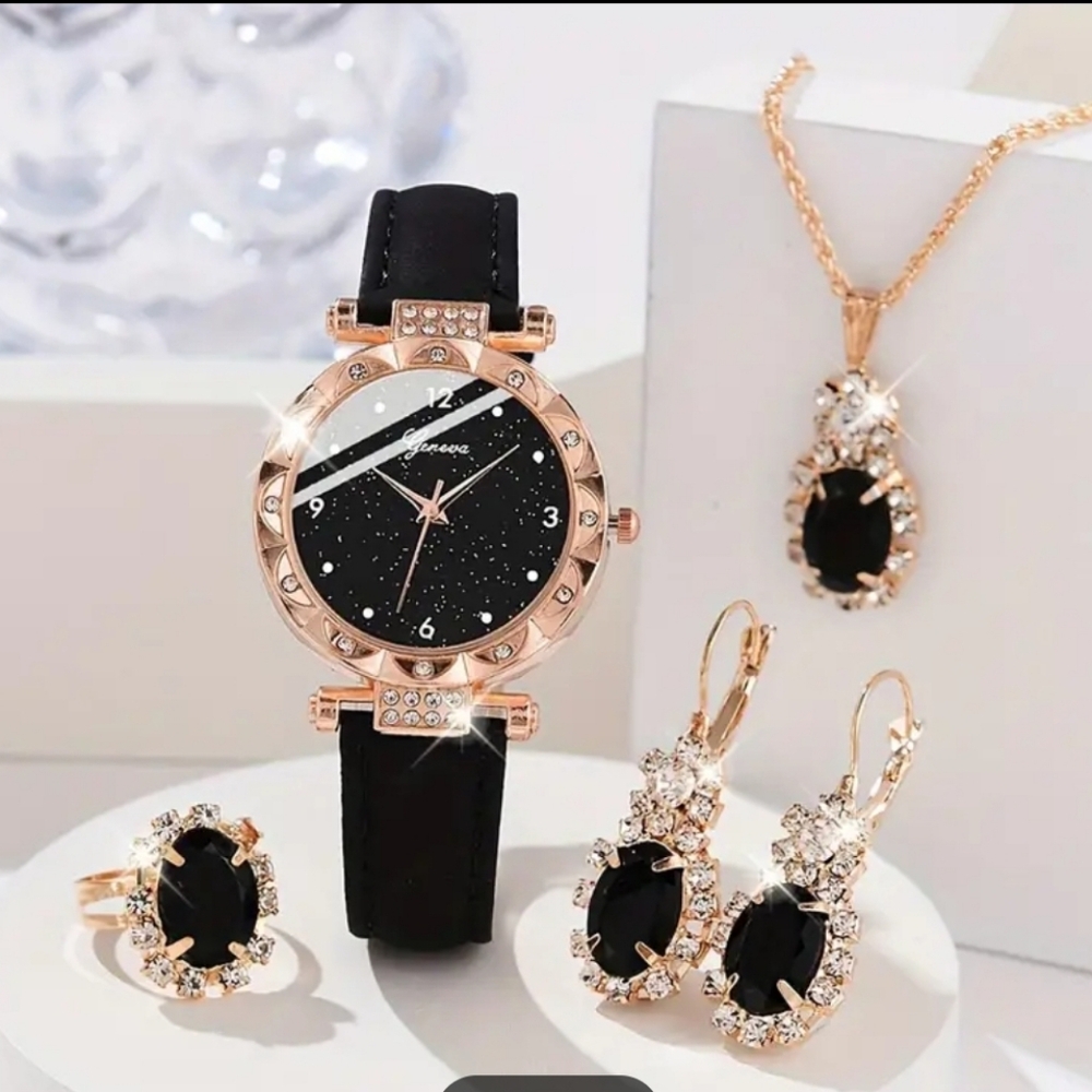 5 PC Fabulous Watch Set in Black